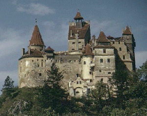 This is a pic of the castle Bran in Romania. Click on it to get to my homepage.